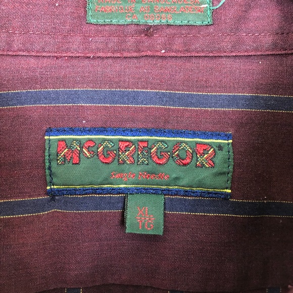 Vintage Single Stitch Striped Button Down Sz XL - Picture 3 of 10